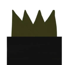 100% Silk 4 Point Pocket Square Insert - Dark Olive