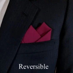 Plum Purple 100% Cotton Pre-Folded Pocket Square Handkerchief Insert - 2 Point -Fashion Formal Wear Store plum 4 99095.1679950659