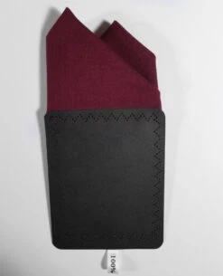 Plum Purple 100% Cotton Pre-Folded Pocket Square Handkerchief Insert - 2 Point -Fashion Formal Wear Store plum 5 75906.1679950659