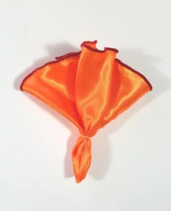Antonio Ricci 2-in-1 Pouf Round Pocket Square - Red On Orange 9 Antonio Ricci 2-in-1 Pouf Round Pocket Square - Red On Orange -Fashion Formal Wear Store red 3 12404.1619808147