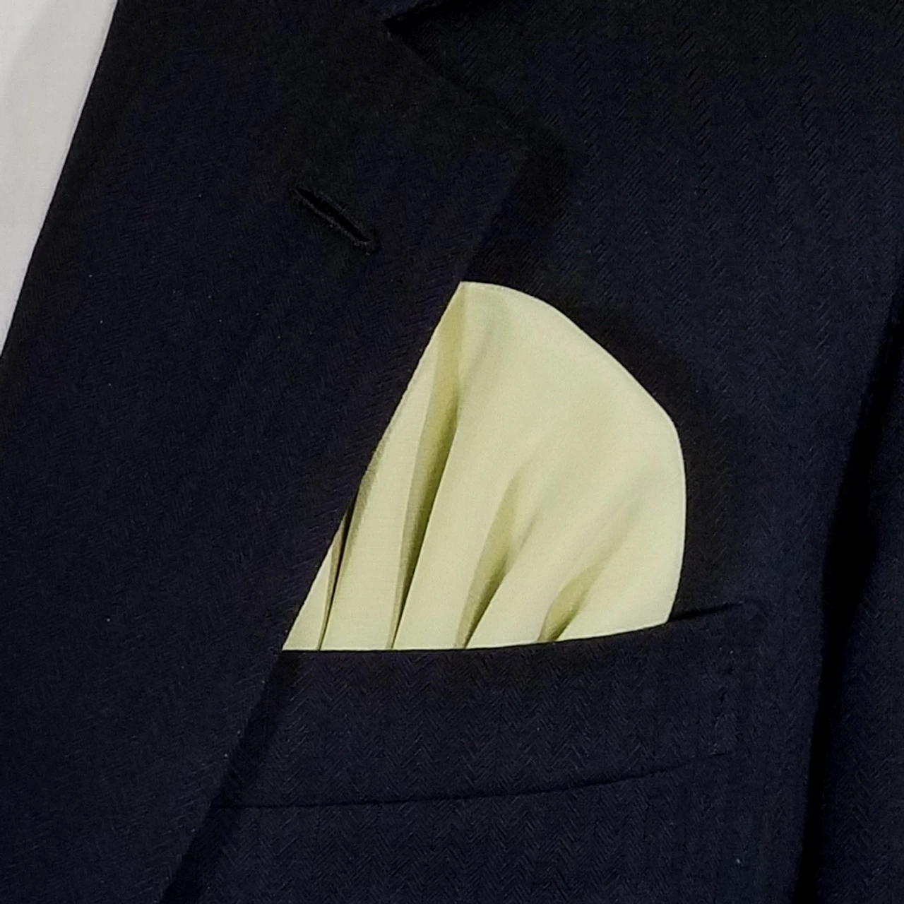 Sage Green 100% Silk Pre-Folded Pocket Square Insert 3 Sage Green 100% Silk Pre-Folded Pocket Square Insert