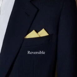 100% Cotton Pre-Folded Pocket Square Handkerchief Insert - Soft Yellow -Fashion Formal Wear Store soft yellow 2 89901.1685040504