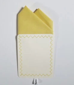 100% Cotton Pre-Folded Pocket Square Handkerchief Insert - Soft Yellow -Fashion Formal Wear Store soft yellow 3 83663.1685040504