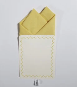 100% Cotton Pre-Folded Pocket Square Handkerchief Insert - Soft Yellow -Fashion Formal Wear Store soft yellow 5 24135.1685040504