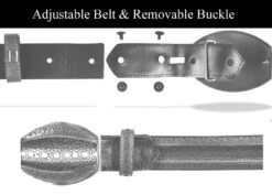 Los Altos Genuine Ostrich Leg Western Fashion Belt -Fashion Formal Wear Store western belt assembly 2 52292.1612335622