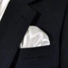 White Satin Pre-Folded Pocket Square Insert 1 White Satin Pre-Folded Pocket Square Insert -Fashion Formal Wear Store white satin A 10132.1673300715