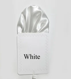 White Satin Pre-Folded Pocket Square Insert 11 White Satin Pre-Folded Pocket Square Insert -Fashion Formal Wear Store white satin ebay 57243.1673300705