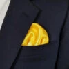 Yellow- Gold Satin Pre-Folded Pocket Square Insert -Fashion Formal Wear Store yellow goldA 54840.1677884338