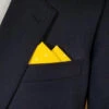 100% Cotton Pre-Folded Pocket Square Handkerchief Insert - Yellow Polka Dot -Fashion Formal Wear Store yellow dot A 34687.1683994169