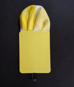 Yellow And White 100% Silk Pre-Folded Pocket Square Insert -Fashion Formal Wear Store yellow fan 70147.1642015129